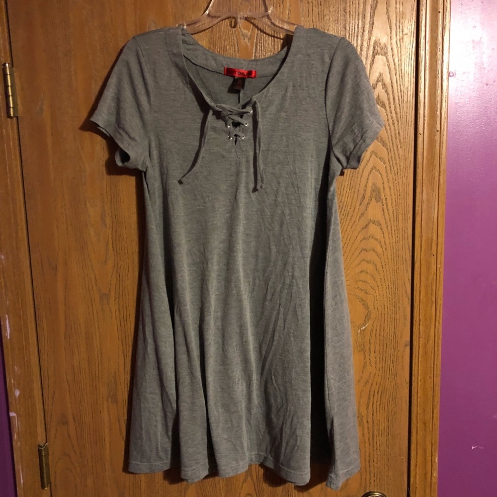 T Shirt Dress w/ Crossup String