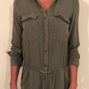 H&M Olive Shirt Dress