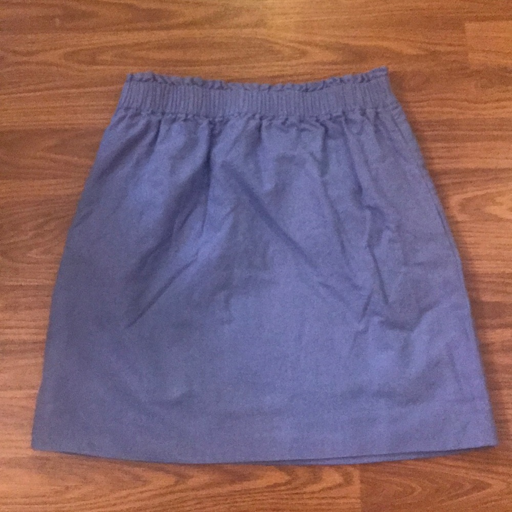 Light blue Linen skirt from J Crew