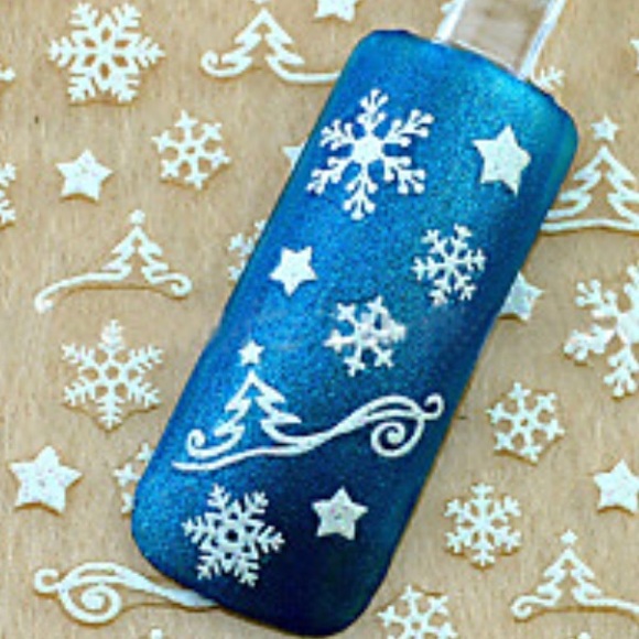 Snowflake STICKER Nail Decals 40+ct. - Picture 1 of 6