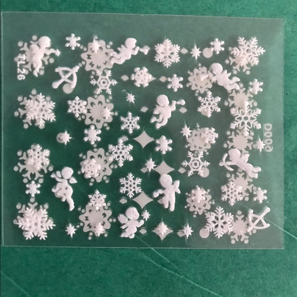 Snowflake STICKER Nail Decals 40+ct. - Picture 2 of 6