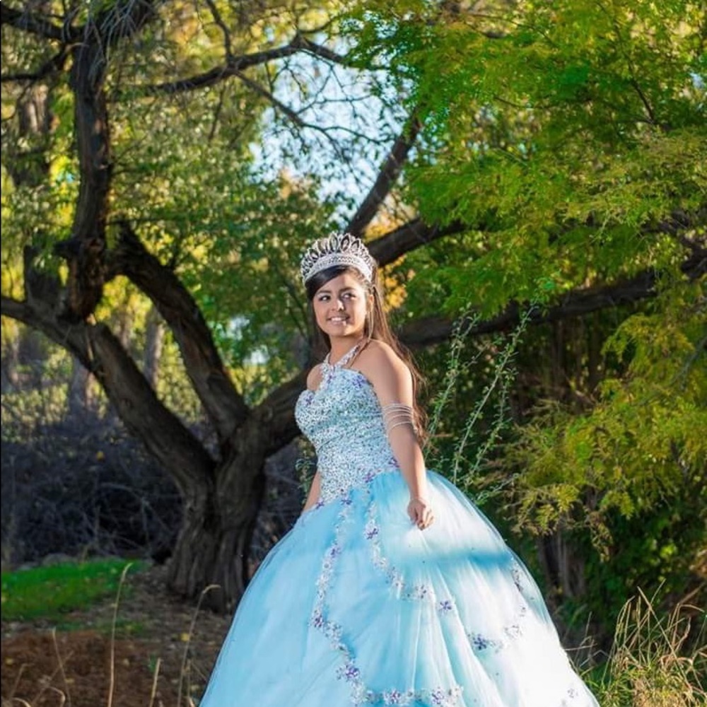 Beautiful aqua blue dress size M