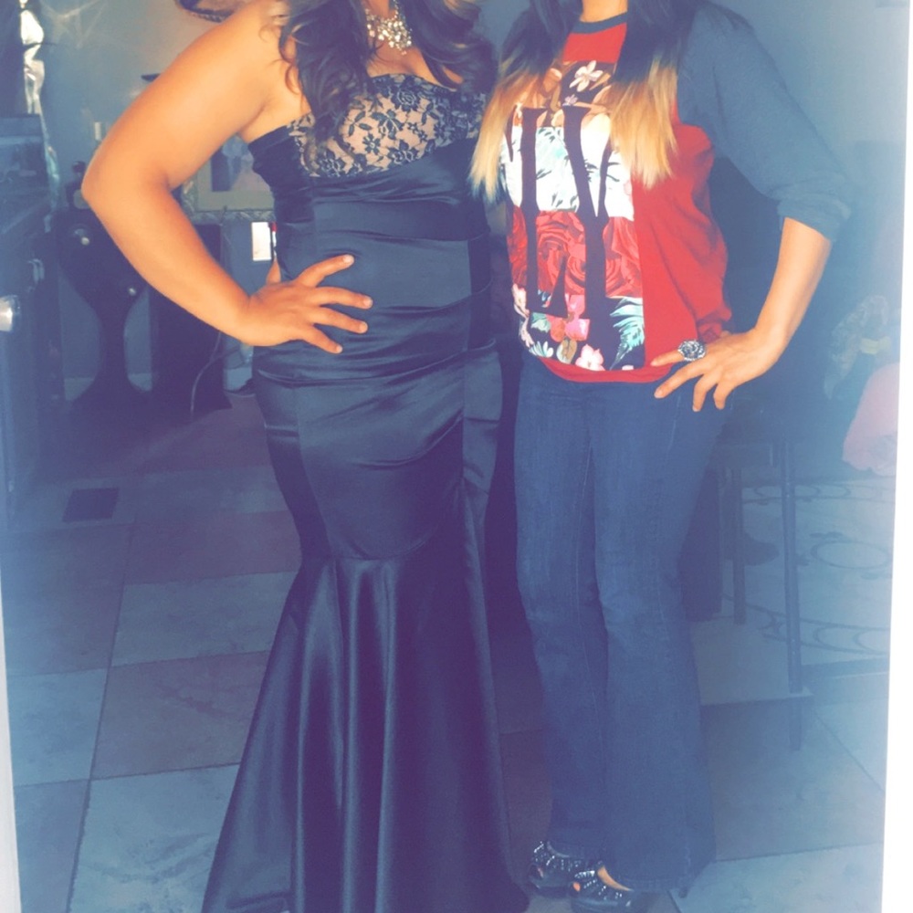 Black long dress size 12/14