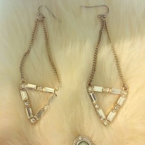 Bebe earrings gold with crystals