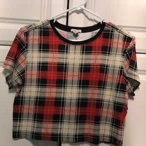 Plaid Boxy Tee