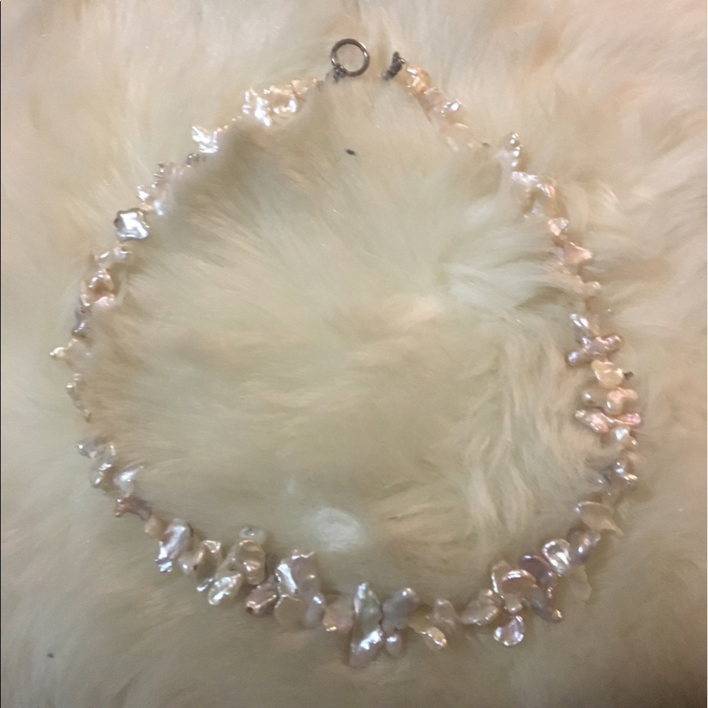 Real pearl choker