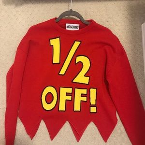 Moschino red sweater