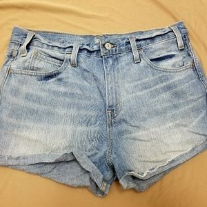 Levis high waisted acid wash shorts