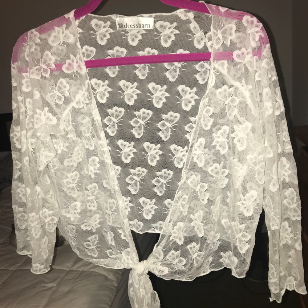 Sheer lace top