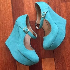Turquoise platform Wedges