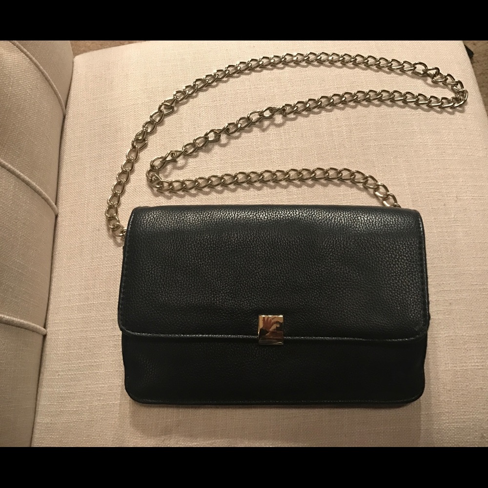 forever 21 black evening bag/purse