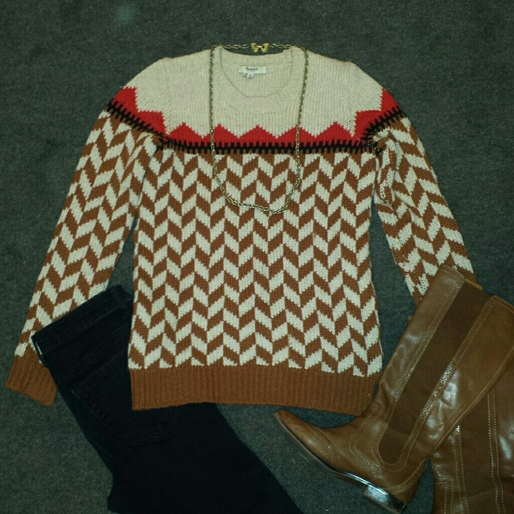 Madewell chevron sweater