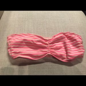 Pink stripe bandeau size small