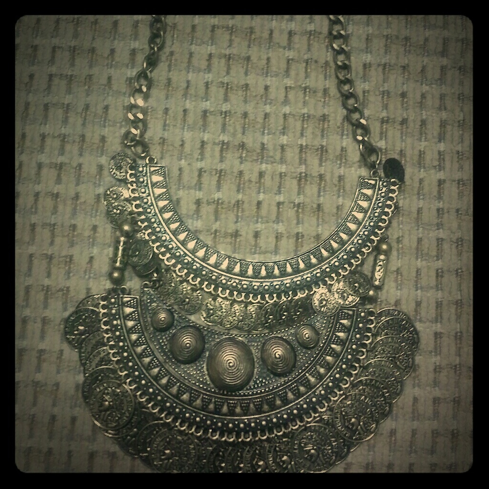 Bohemian coin necklace
