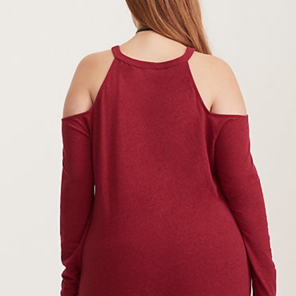 Torrid Knit Cold Shoulder Top