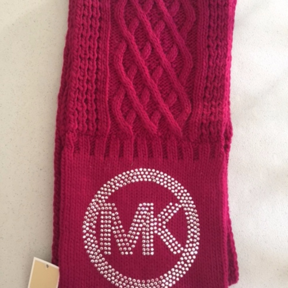 MICHAEL KORS Red Burgundy Scarf