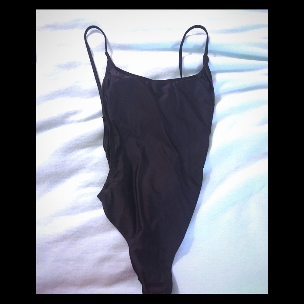 Black One Piece Swimwear