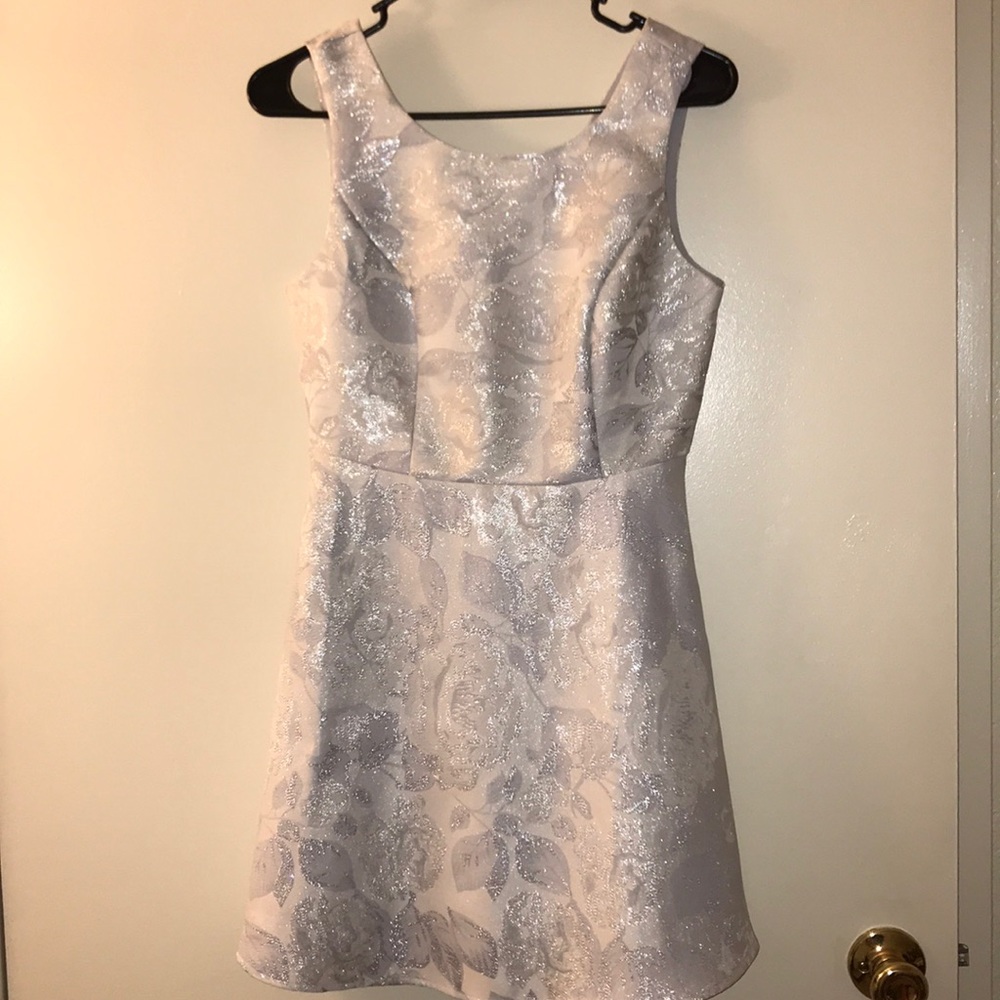 Shimmery silver dress