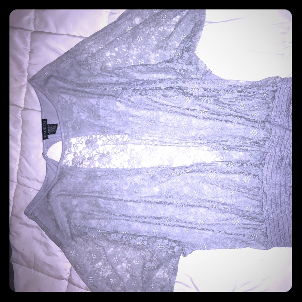 Lace front shirt