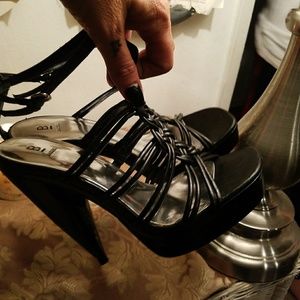 Bakers black heels.  Worn once.  Mint condition.