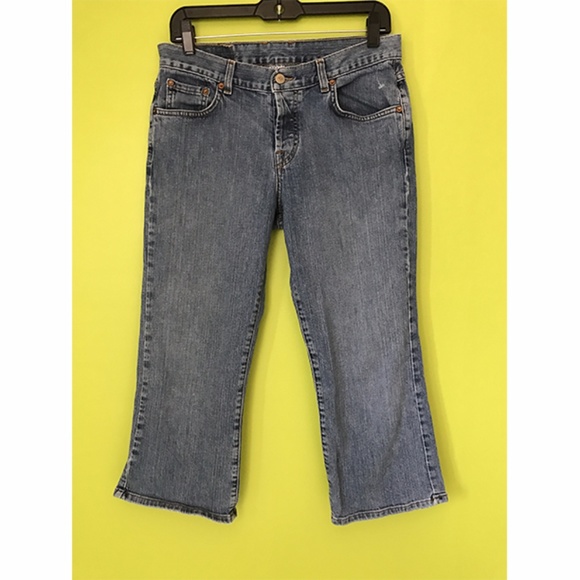 Lucky Brand Dungarees Straight Denim Crop Jeans 8 - Picture 1 of 8