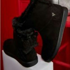 GUESS Factory Women's Amye Faux-Fur Booties