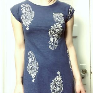 Blue Paisley Top
