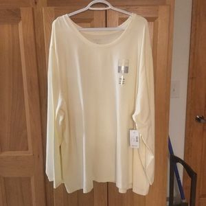 Cream color long sleeve tee