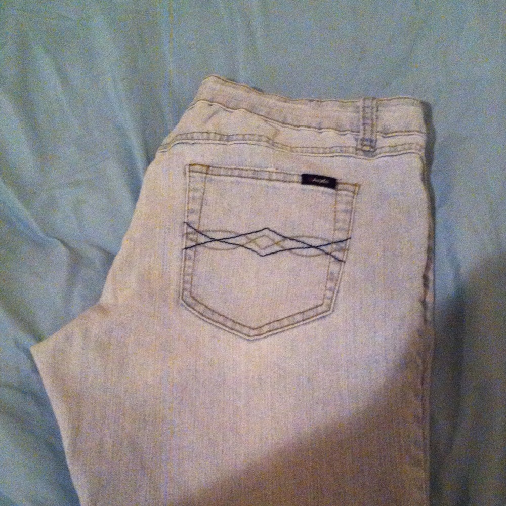 Juniors size 13 Angels light wash flare jeans