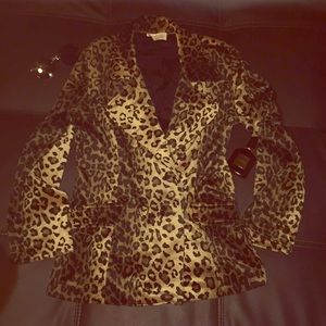 🆕💄Vintage Velvet Leopard 🐯Coat