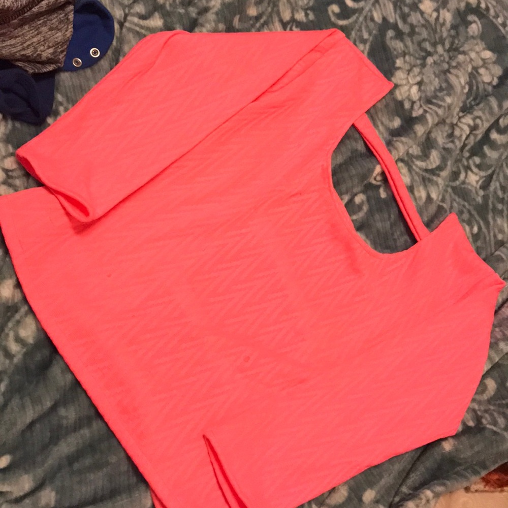 Pink crop top