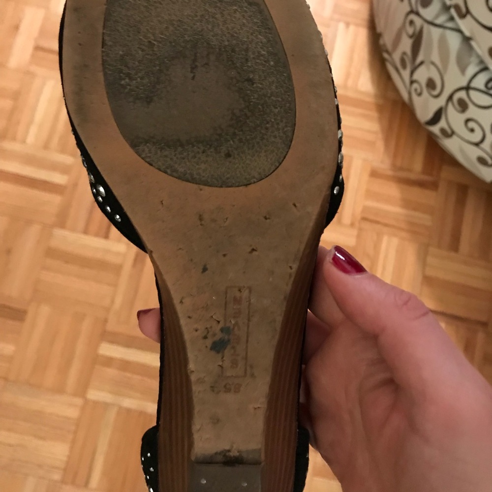 Black Tippsy silver studded sandals - Picture 8 of 8
