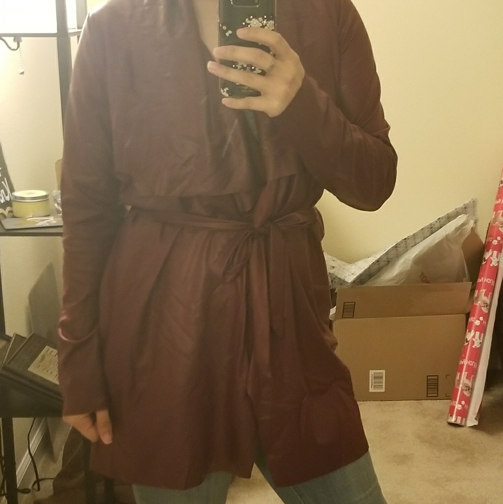 🚫⛔SOLD⛔🚫Faux leather duster