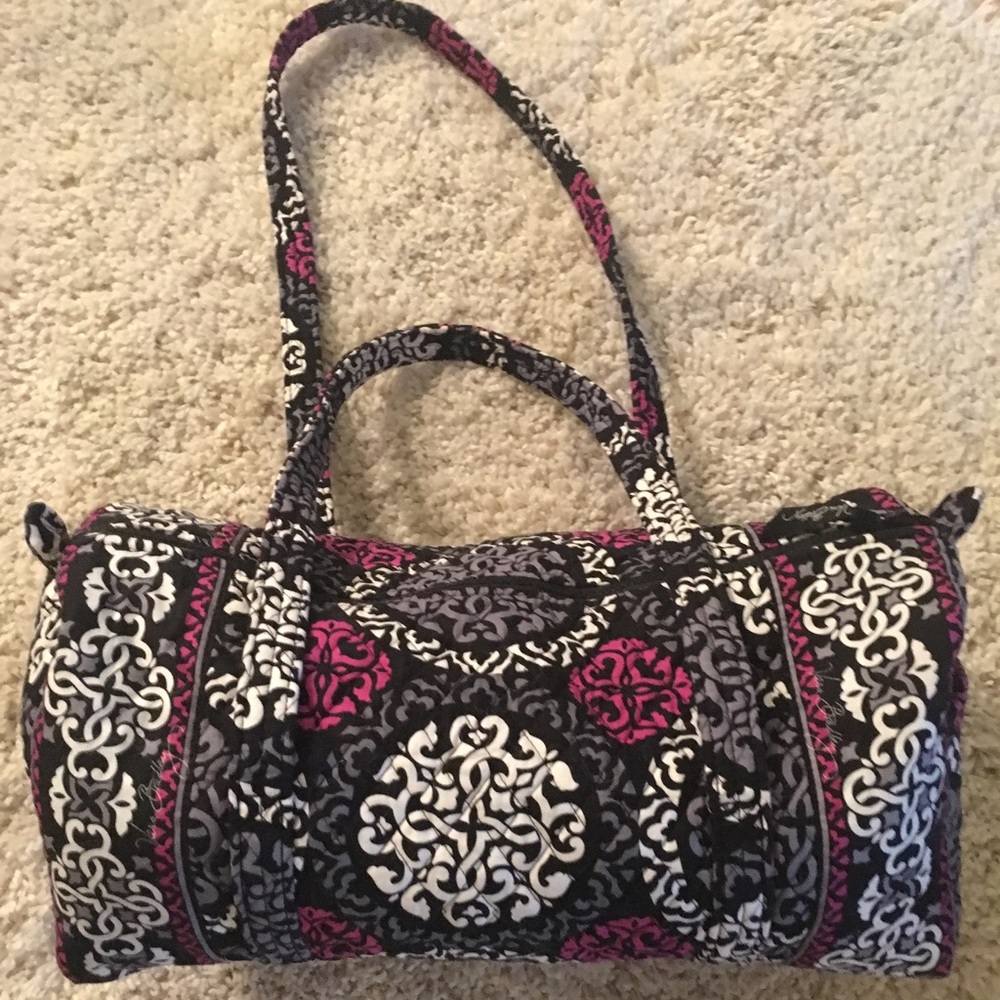 Vera Bradley Small Duffel in Canterbury Magenta