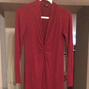 Burgundy maternity dress