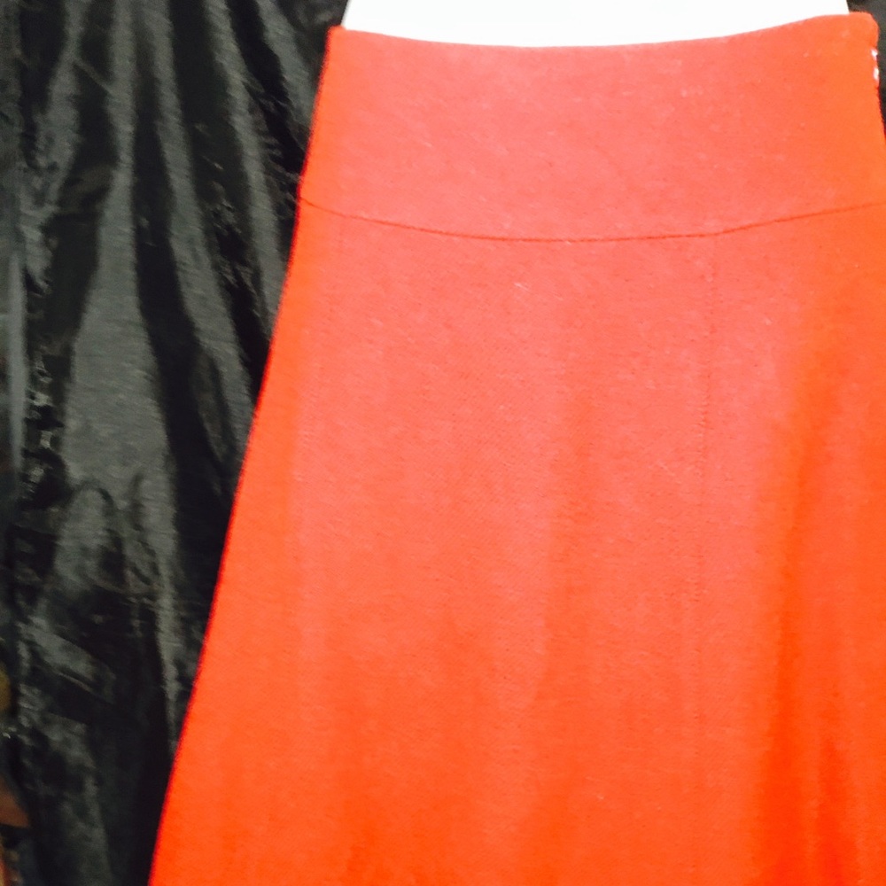 J. Crew Red Wool Skirt - Picture 3 of 4