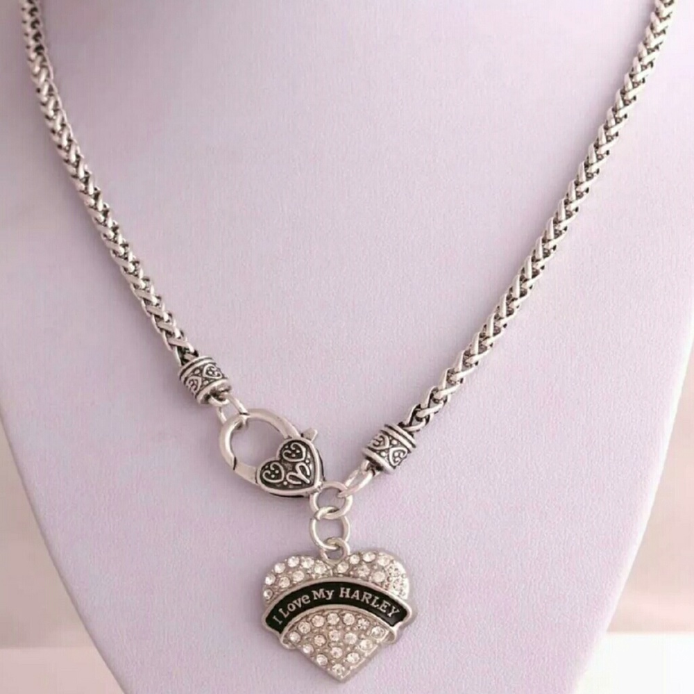 I Love My Harley Necklace New without Tags