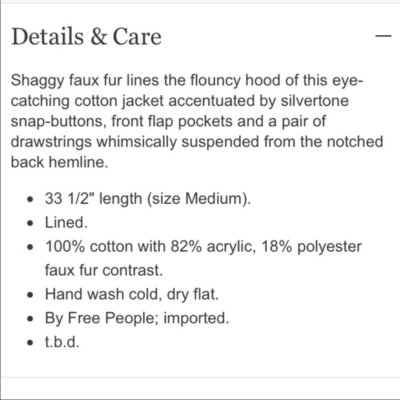 Free people coat - Picture 2 of 6