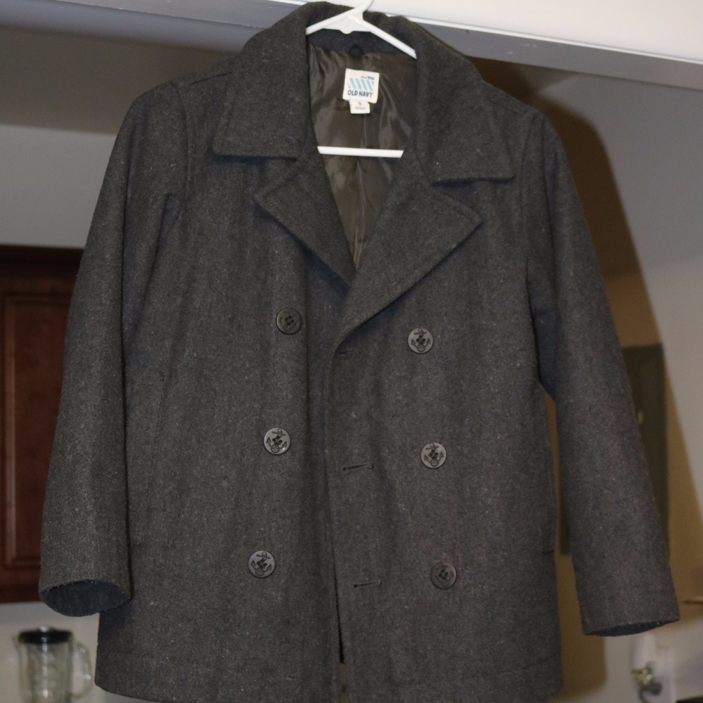 Boy's Wool Blend Peacoat