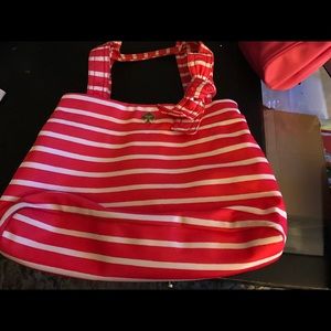 Striped Kate spade bag