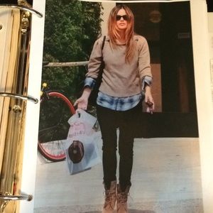 Paige Skyline Skinny black denim jeans.