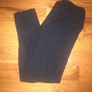 Solid black leggings Lularoe