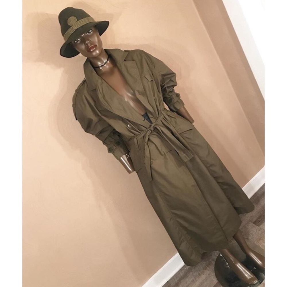 ARMY GREEN TRENCH COAT