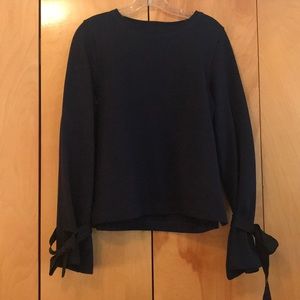 J.Crew Tie-sleeve Sweatshirt