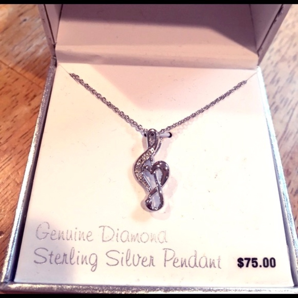 Genuine Diamond Musical Pendant