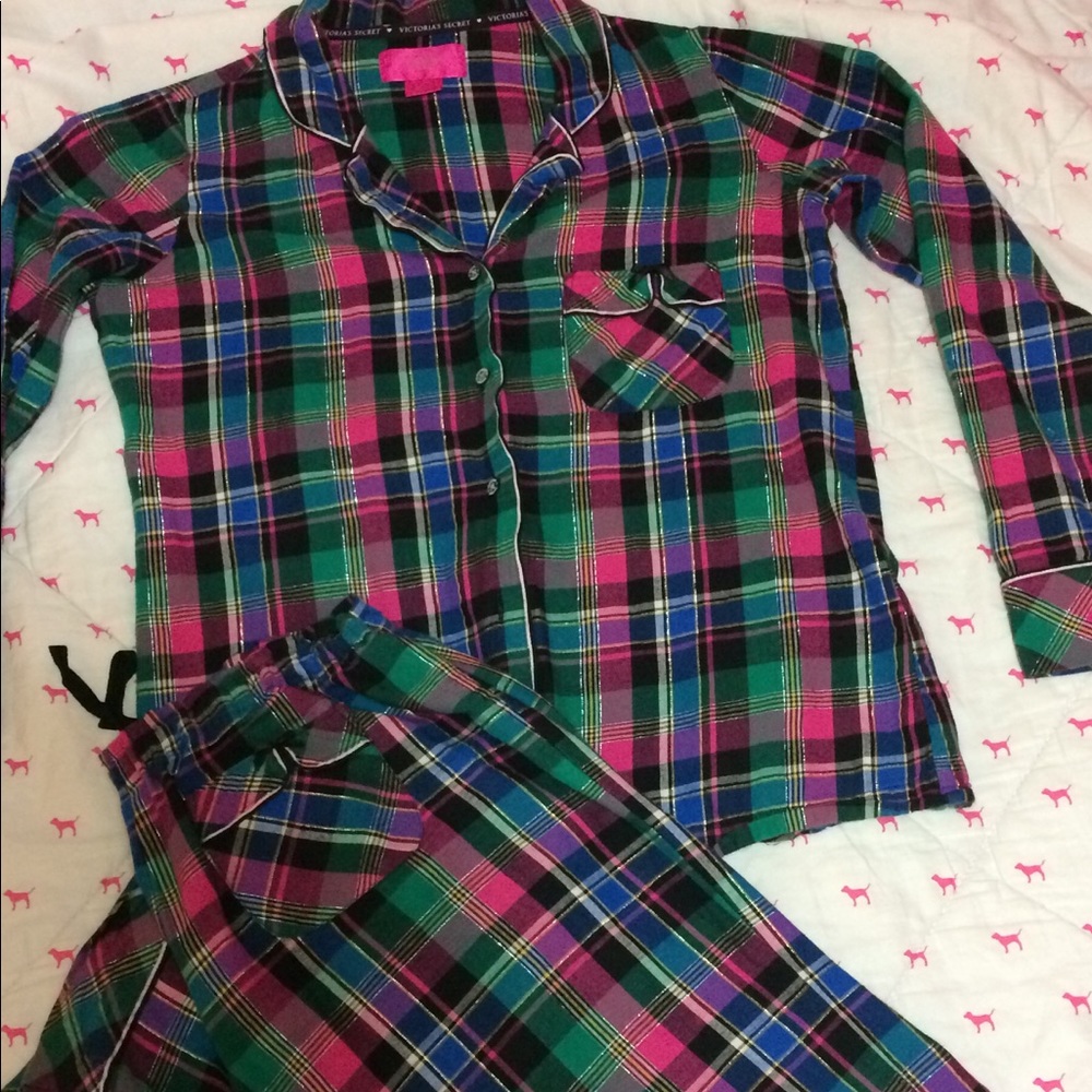 🎀Victoria's Secret plaid Pajama set🎀