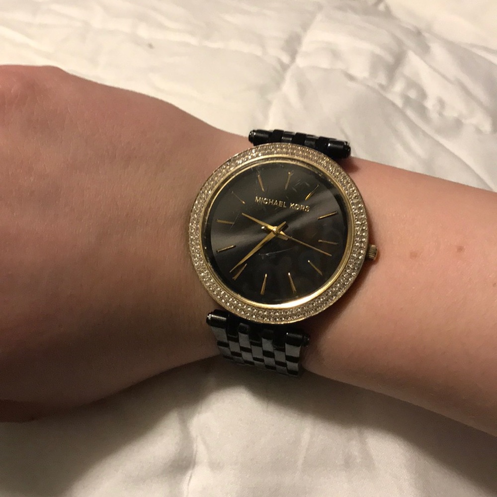 Black MK watch