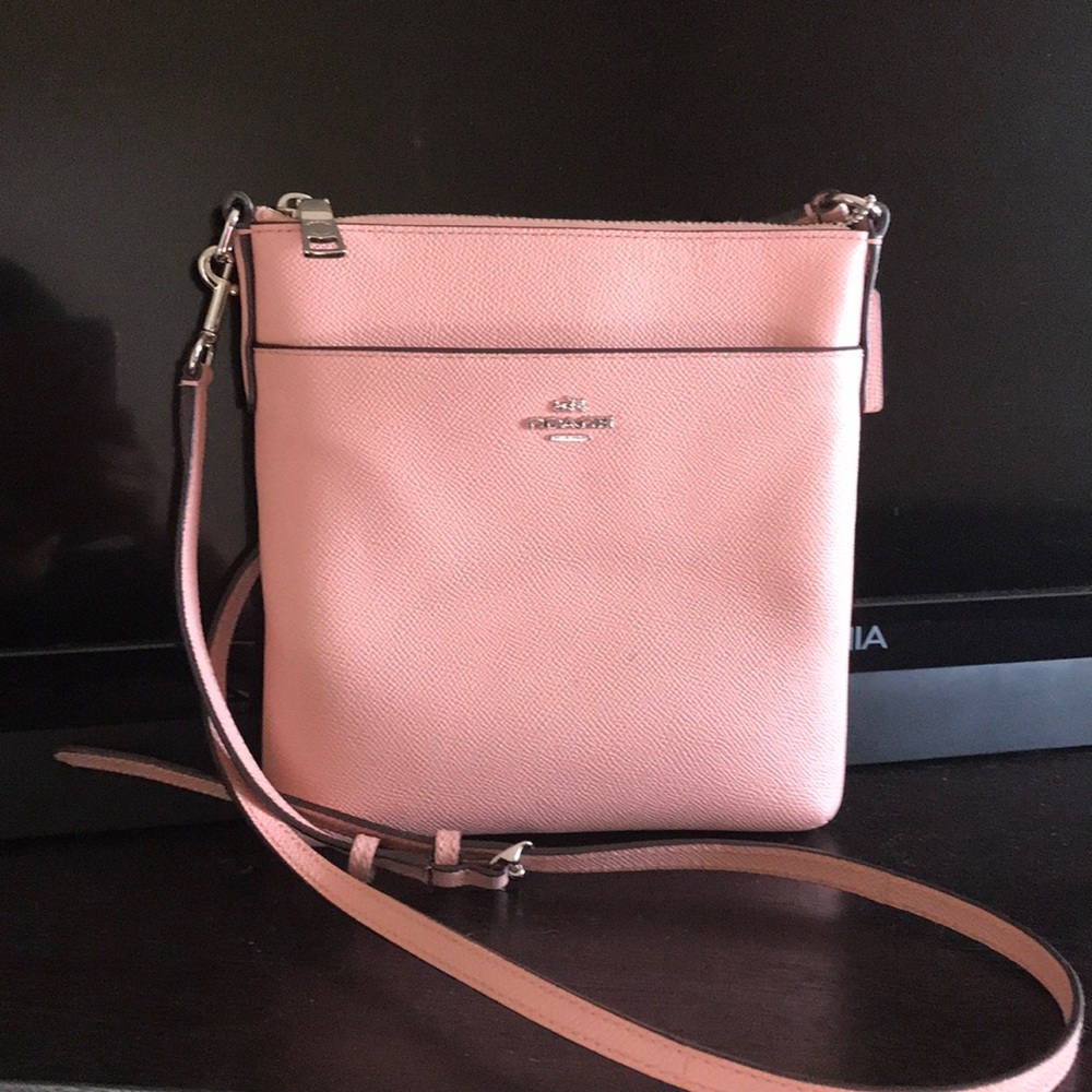 Pink pastel coach cross body