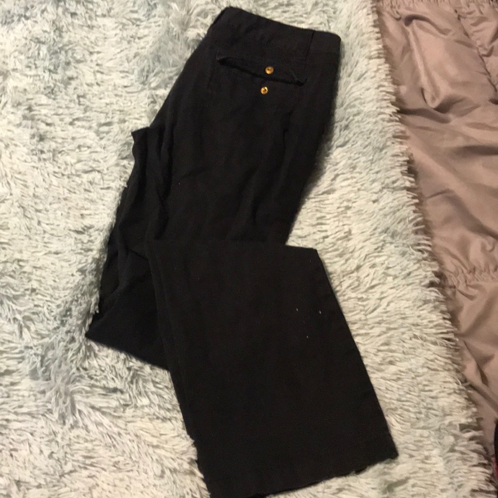 Black flare pants