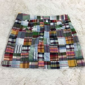J. Crew Size 2 Patchwork Above Knee Straight Skirt